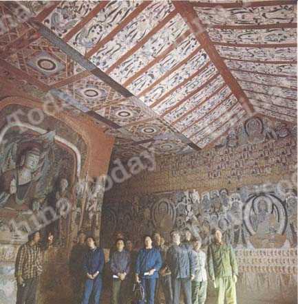 
In der 428. Höhle aus der Nördlichen Dschou-Dynastie (557—581)
