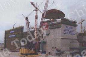 
La Central Electronuclear Ling'ao, en fase de construcción.
